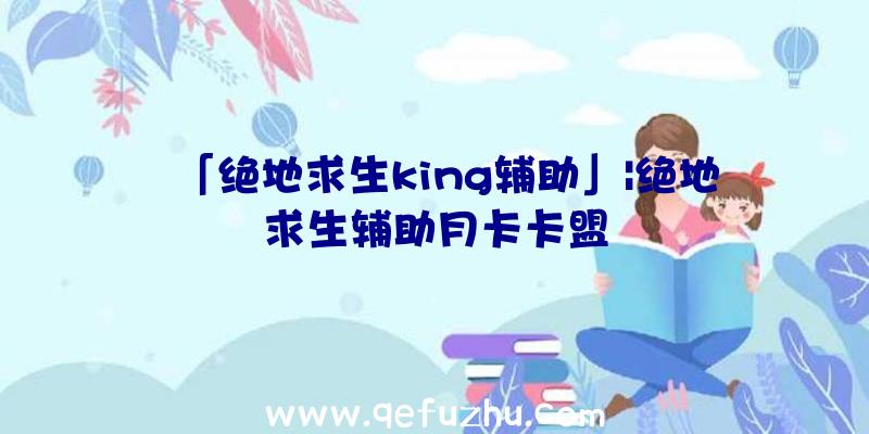 「绝地求生king辅助」|绝地求生辅助月卡卡盟